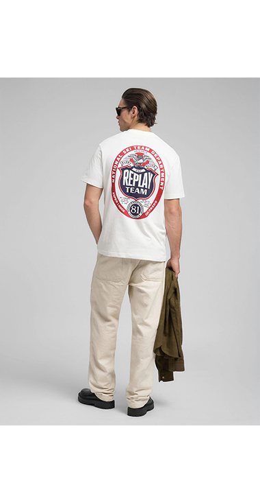 リラックスフィット ヘビーコットンジャージーグラフィック Tシャツ 詳細画像 ホワイト 3